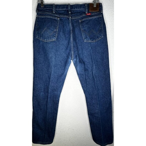 Wrangler Jeans Mens 34x31.5 Denim Scoville Zip Made in USA Vintage Cowboy Cut - Picture 3 of 12